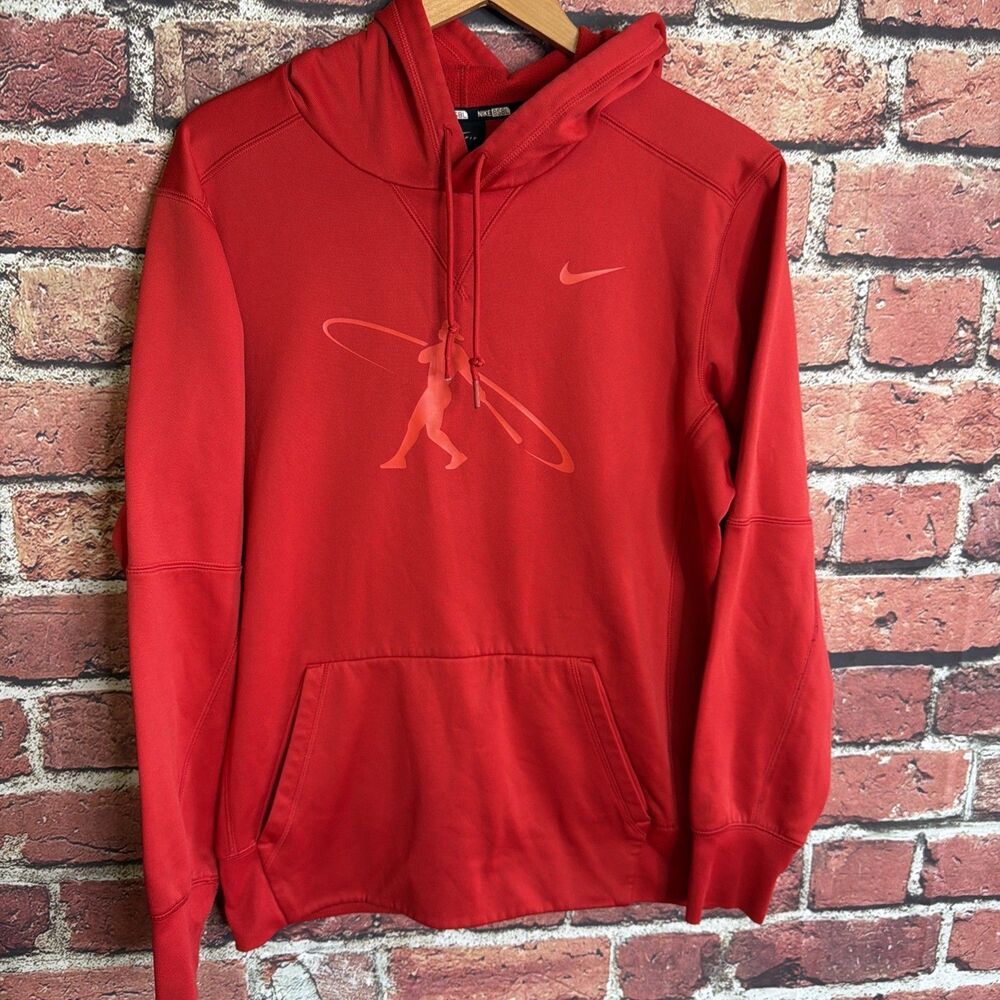 Nike Ken Griffey Jr Swingman Baseball Therma-fit Men's Small Red Hoodie